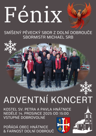 Adventní koncert sboru Fénix v Hnátnici